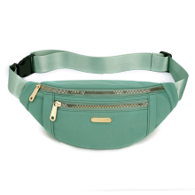 Bæltetaske til kvinder og mænd, nylonpolyesterstof af høj kvalitet, crossbody-taske med justerbar rem, stor kapacitet og vandafvisende, ideel til