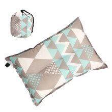 Aufblasbares Reisekissen für Camping und Rucksackreisen, ergonomisches Design, ultraleichte Nacken- und Lendenwirbelstütze, gepolsterte
