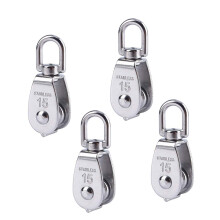 Sistema de polias Premium em aço inoxidável 304, conjunto completo de acessórios para levantamento de cargas pesadas, uso versátil em ambientes