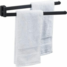 Łatwy w montażu wieszak na ręczniki łazienkowe z wahadłowym ramieniem, niezrównana jakość, odporny na rdzę i wodę wieszak na ręczniki ze