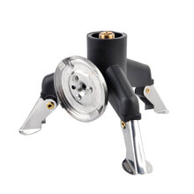 Tragbares Outdoor-Kochwerkzeug zur Umrüstung von Campingkochern, robuster Gasnachfüllanschluss mit Vollkupferkern, Metall-Campingkocheradapter für