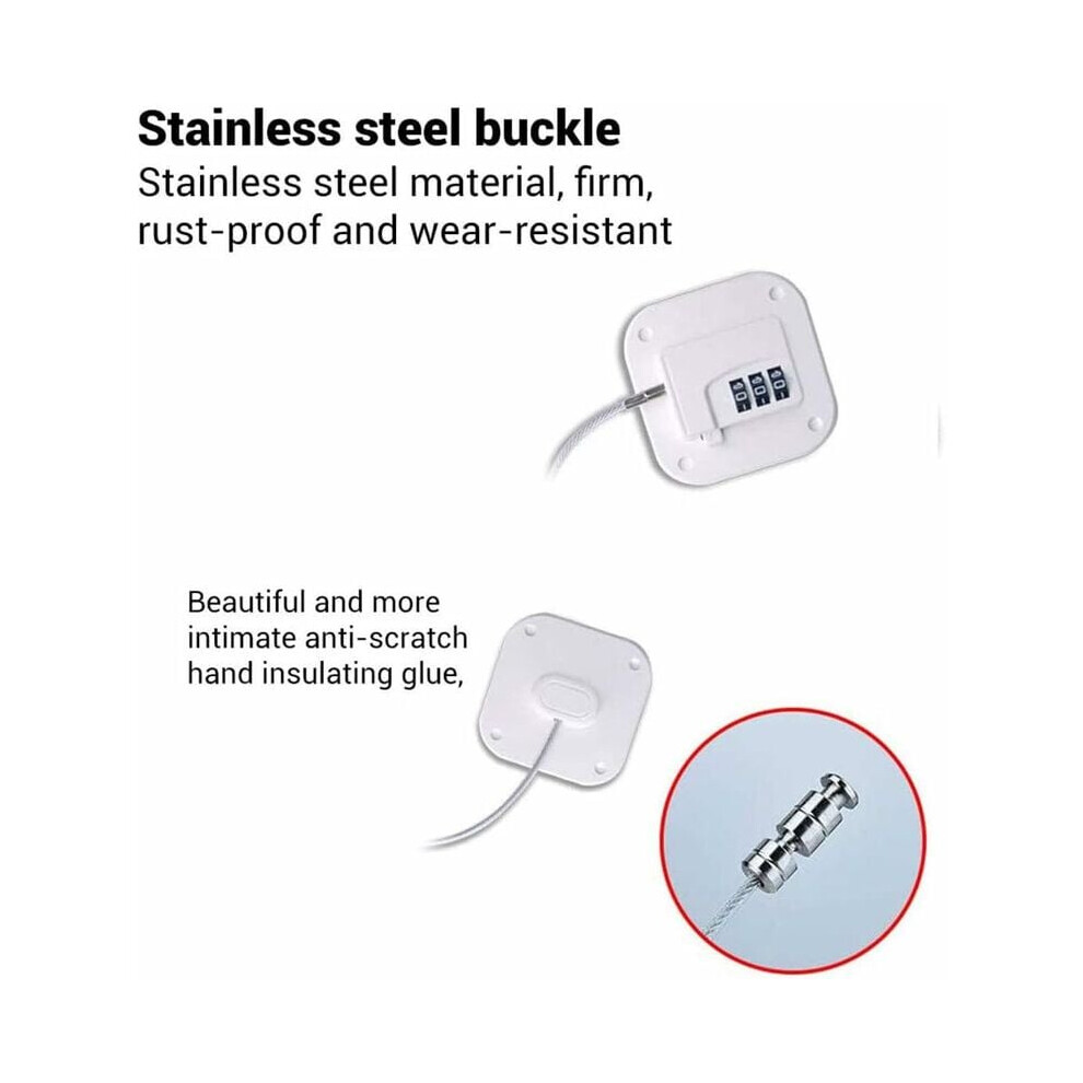 Childproof Refrigerator Lock, Heavy Duty Security for Home & Kitchen Appliances, Easy Install, No Drills or Screws Required, Peace of Mind
