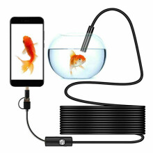 Multifunctionele USB Type-C endoscoop, mini Hi-Vision CMOS-camera met verstelbare LED-verlichting voor moeilijk bereikbare plaatsen, eenvoudige