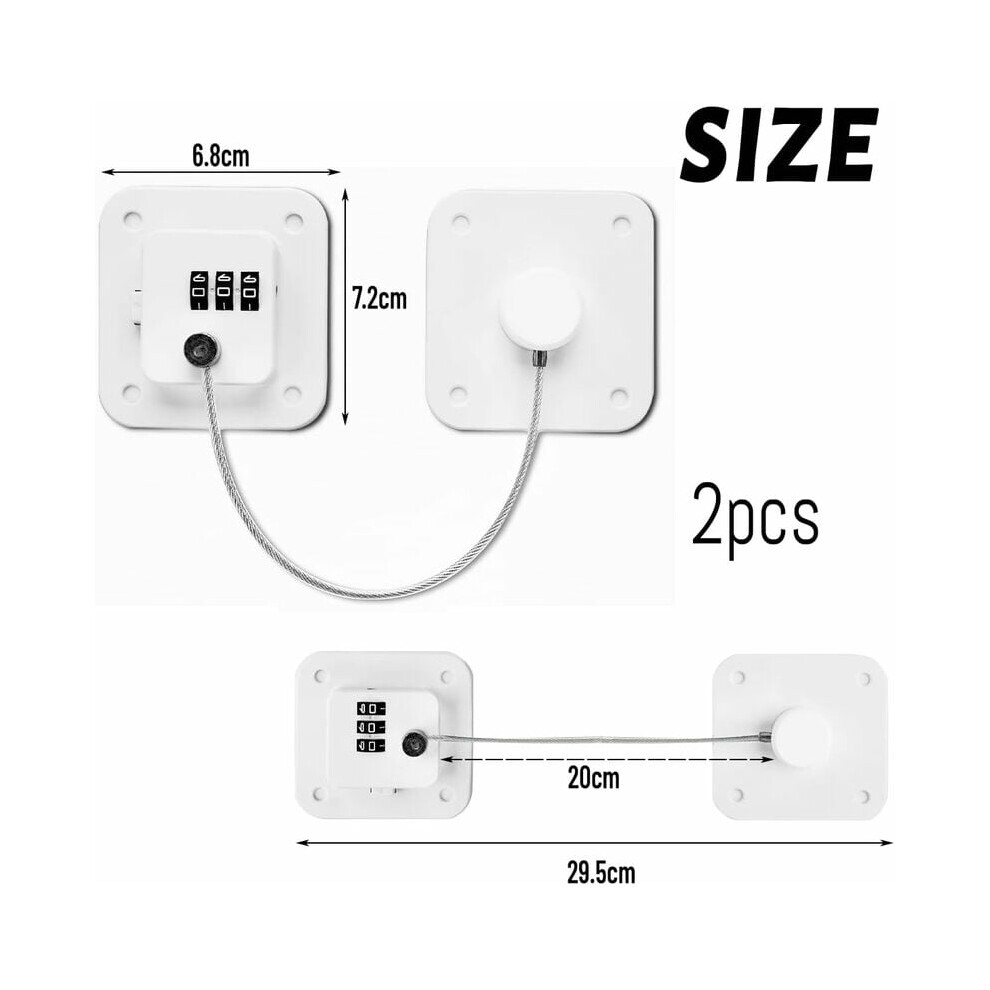 Refrigerator Guardian, Child Safety Refrigerator Lock, Easy Installation No Keys Required, Versatile Design for Multiple Uses
