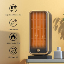 Mini-Elektroheizgerät, tragbar und leistungsstark (500 W) mit feuerfestem Design, schnell aufheizende PTC-Keramikheizung für Büro und Schlafzimmer