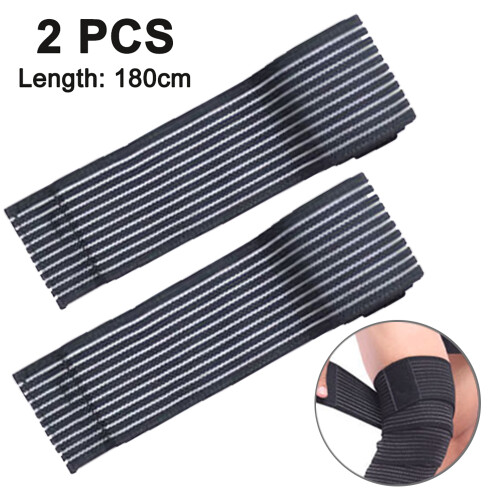 Elastic Compression Bandage, Breathable Fabric Support Brace For Full Coverage And Comfort