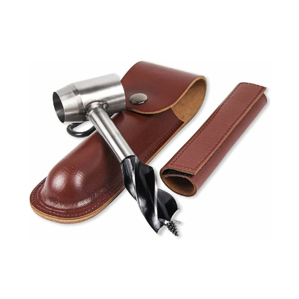 Bushcraft Gear, Crafting Maestro: Scotch Eye Wood Drill With Hand Auger Wrench, Manual Hole Maker Multitool For Outdoor Backpacking Camping, 9405630256222