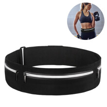 Pochete ergonômica para exercícios físicos, ultraleve e com detalhes refletivos, ideal para corrida e para um estilo de vida ativo.