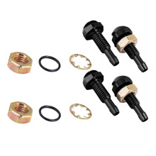 2Conjunto Bico De Vapor Para Limpador Preto Reforçado