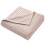 Soft Waffles Knits Throw Blanket 150x200cm,Cooling Cotton-khaki 1
