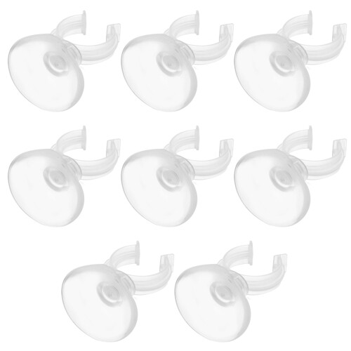 24 Pçs Braçadeira Plástica Ventosa Transparente para