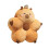 Lumbar Support Cushions Plush Capybara Waist-open eyes S 1