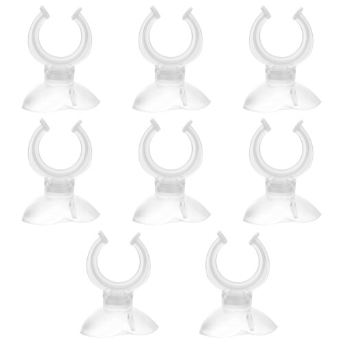 24 Pçs Braçadeira Plástica Ventosa Transparente para 1