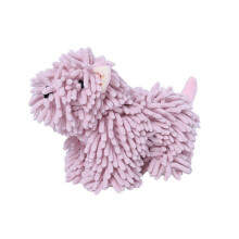 Cartoon-Hund, Chenille-Handtuch, Wischtuch, Handwischpuppe-Rosa