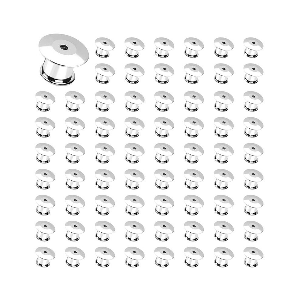 1000Pcs Locking Pin Back Locking Pin Retainer Buckle, Used For Locking The Back Of Metal Pin Of Brooch Enamel Lapel Pin 6034255968604