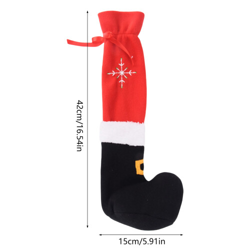 Weiche Weihnachts-Tischbeinabdeckungen, Tischfüße, Socken,-Rot 4 2
