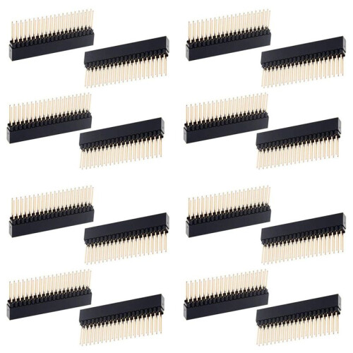 2 X 20(40 Pin) Stacking Header for Raspberry Pi A+/B+/Pi 2/Pi 3 Extra Tall Header (Pack of 16)