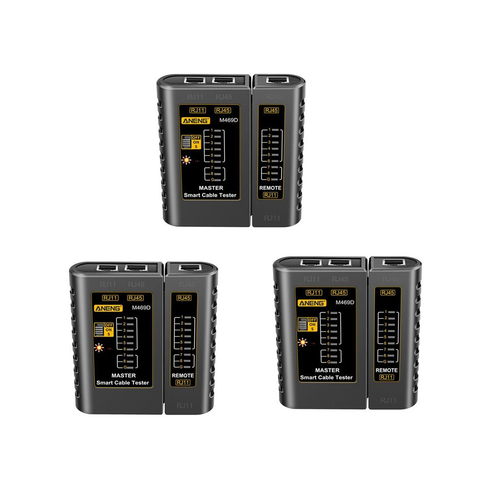3X Aneng M469d Rj45 Cable Lan Tester Network Cable Tester Rj11 Rj12 Cat5 Utp Lan Cable Tester Networking Tool A 4711042935149