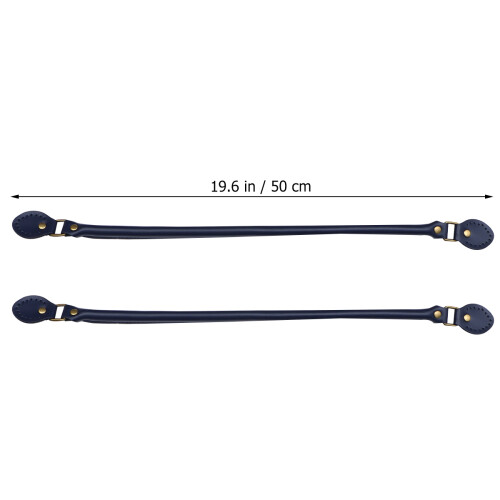 1Par Alça De Bolsa Couro Azul DIY Resistente Para Bolsa Ombro 2
