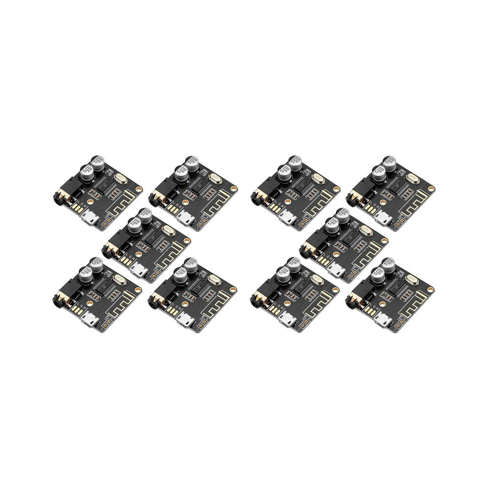 10Pcs Audio Receiver Board Bt 5.0 Stereo Audio Amplifier 3.7-5V Diy Car Speaker Amplifier 6031478372331