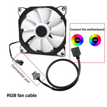 8 Stuks RGB-Verlengkabel 5V 3-Pins Naar SM 3-Pins Vrouwelijke ARGB-Connector Adresseerbare Adapterkabel voor RGB-Ventilator, PC LED-Strip