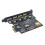 6X USB 3.2 PCIE Expansion Card PCIE 1X to USB 3.2 TYPE-C USB 3.2 Gen1 Adapter Multiplier USB3.2 PCI E Controller 5Gbps 6
