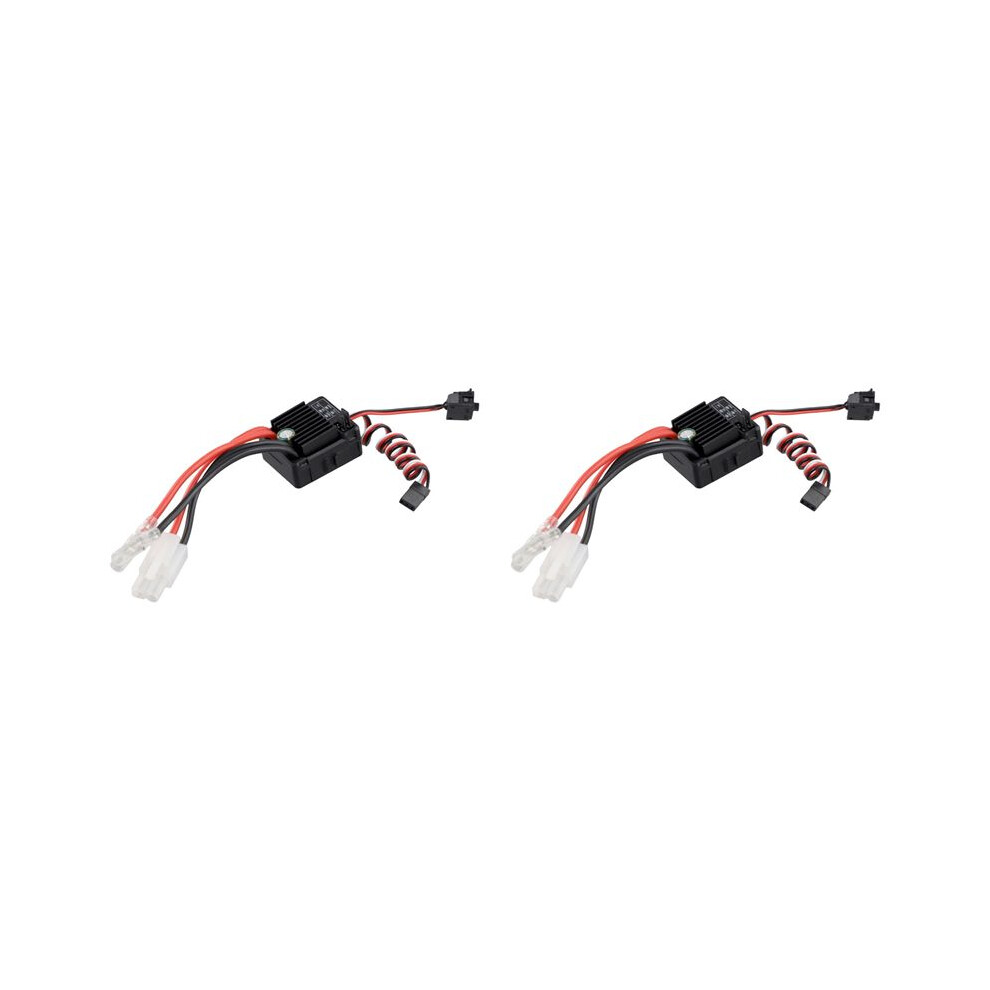 2X Rc 1060 Brushed Esc 60A 2-3S Lipo Waterproof Electric Speed Controller For Rc Car Truck Boat Axial// 4711319760634