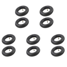 Pack of 10 Inner Tubes with TR87 Valve for Wheelbarrow, Sack Truck, Handcart 3.00-4, 10X3, 260X85 Black