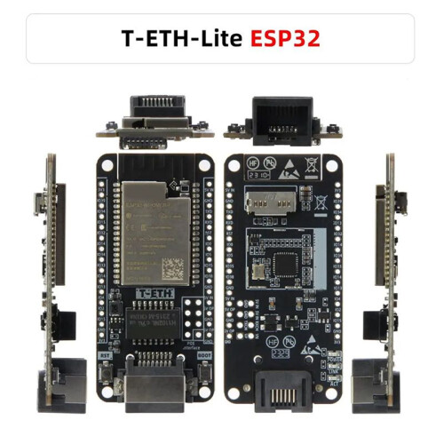 2X T-ETH-Lite Development Board ESP32-WOVER-E Ethernet Module Support TF Expandable Power POE Shield H673 2