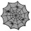 Round Spiders Webs Laces Doily Placemat Home Table-Schwarz 1 1