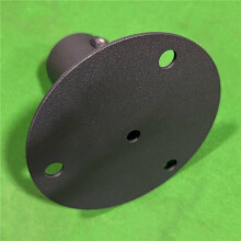 2X Poste de Cerca de Alambre de Cadena, Brida de Piso, Piezas de Cerca de Alambre de Cadena de Metal para Buzón de 78 mm