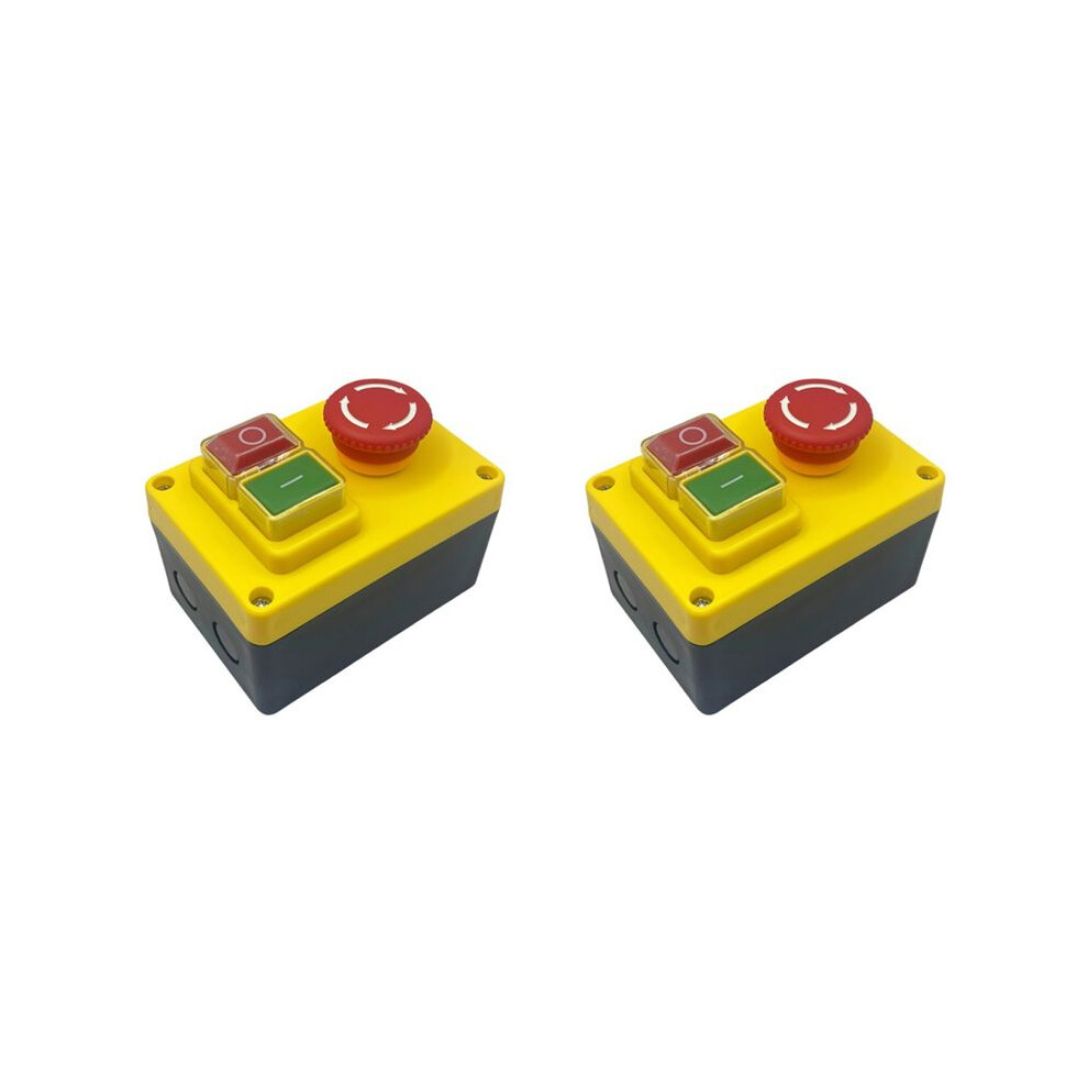 2X Kjd17d 250V 16A Electromagnetic Push Button Emergency Stop Switches For Electric Tools & Machine Tool 6031050418525