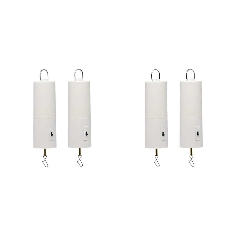 Wind Spinner Motor Battery Operated For Hanging Display Yard White Wind Spinners Outdoor Sculptures 4 Pack 4712383052243
