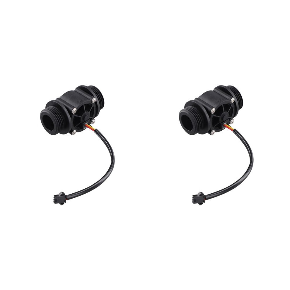 2X Dn25 Fs400a G1inch Water Flow Sensor Hall Flowmeter Meter Counter 2-60L/Min 1.75Mpa 4711852875062