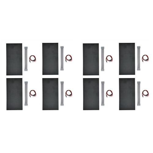 8Pcs P5 Indoor LED Screen Panel 64X32 LED Display Module 16 Scan Full Color LED Electronic Screen Display 320X160mm