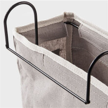 2X Bedside Hanging Pocket Storage Bag Bedside Storage Caddy Organizer Holder for Headboards Bunk Beds Dorm Rooms,Grey