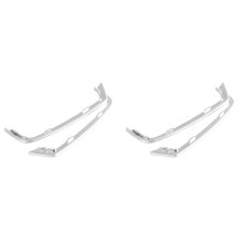 4 Adesivi per Connettori per Slot Tweeter per Porta per  Serie 5 F10 F11 2011-2013 Telaio per Altoparlanti per Porta nel ABS Cromato