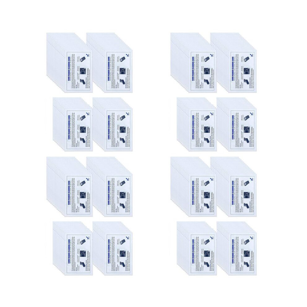 Cr80 Card Reader Cleaning Cards, 200Pcs Dual Side Card Reader Cleaner, Pos Swipe Terminal Cleaning Cards 4712060468152
