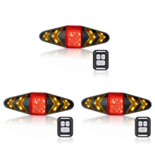 3X Światło Tylne Roweru z Kierunkowskazami, Akumulator USB Ultra Bright LED Ostrzeżenie Bezpieczeństwa Hamulec Rowerowy Tylne Światła do Roweru