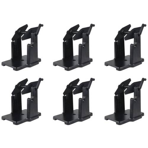 6X External Rolls Label Holder, 2 in 1 Fanfold Stack Paper Holder for Desktop Thermal Label Printer