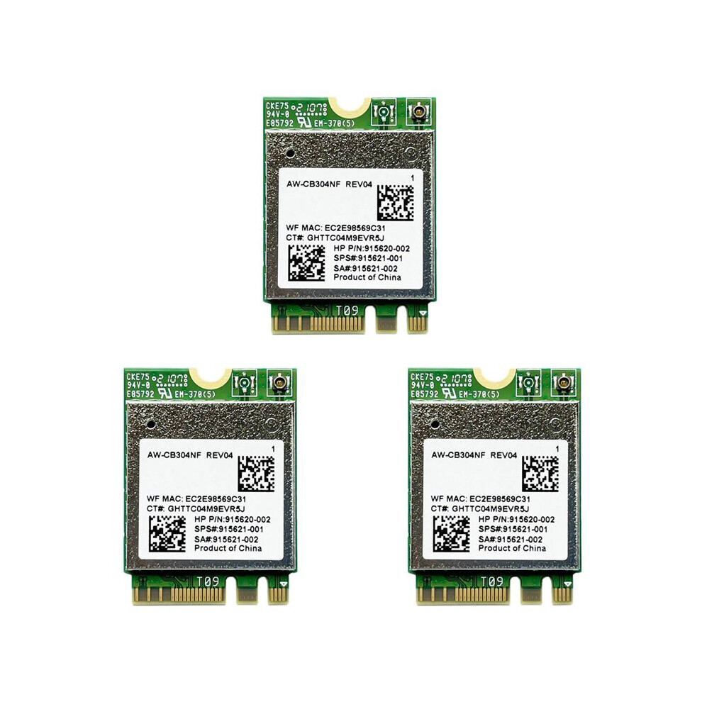 3X Aw-Cb304nf Rtl8821ce Wireless Network Card 2.4G/5G Dual Band 4.2 433Mbps 802.11Ac Laptop Ipc Network Card 4711367346927