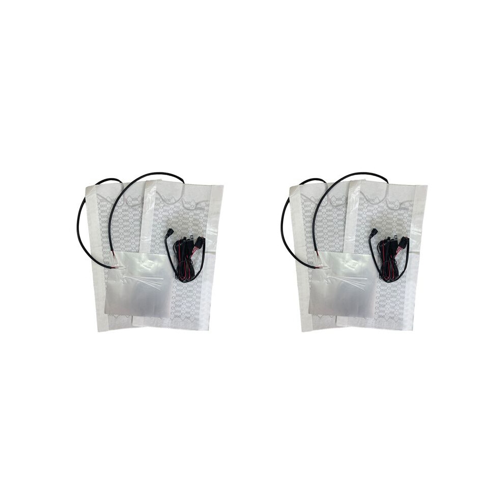 4X Universal Car Heater Kit 12V Carbon Fiber Heating Pads 2 Level Dual Control System Buttons 6031183696227