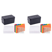 2X Index Card Holder with Dividers and Ruled Index Cards, 60 Index Card Dividers 600 Ruled Index Cards 3 X 5Inch