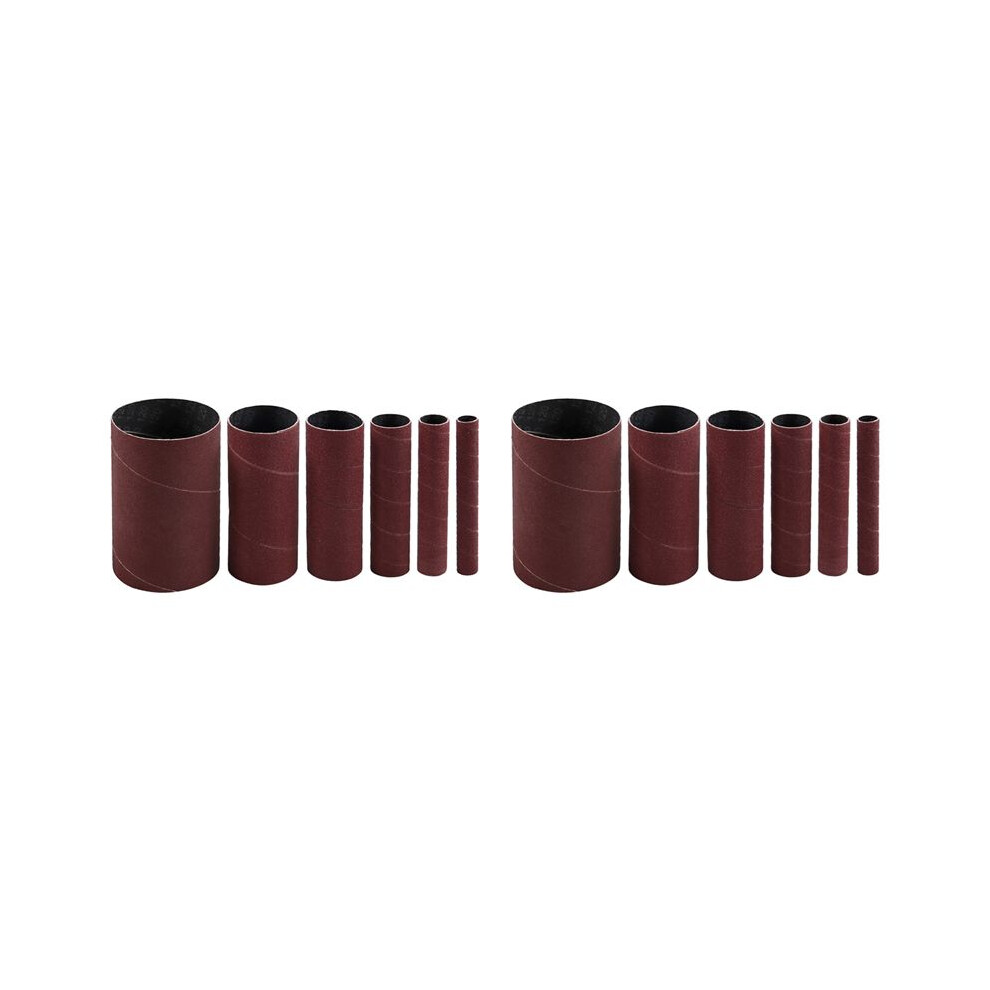 12 Pack Sanding Sleeves For Spindle Sander, 120 Grit, Aluminum Oxide Sandpaper Power Sanding Sleeves 4711747822171