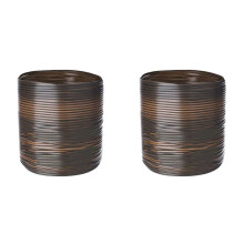 2X Kit di Riparazione In Vimini da 120 Piedi, Materiali di Riparazione In Vimini di Plastica, Marrone Scuro Sfumato con Striscia di Colore Misto
