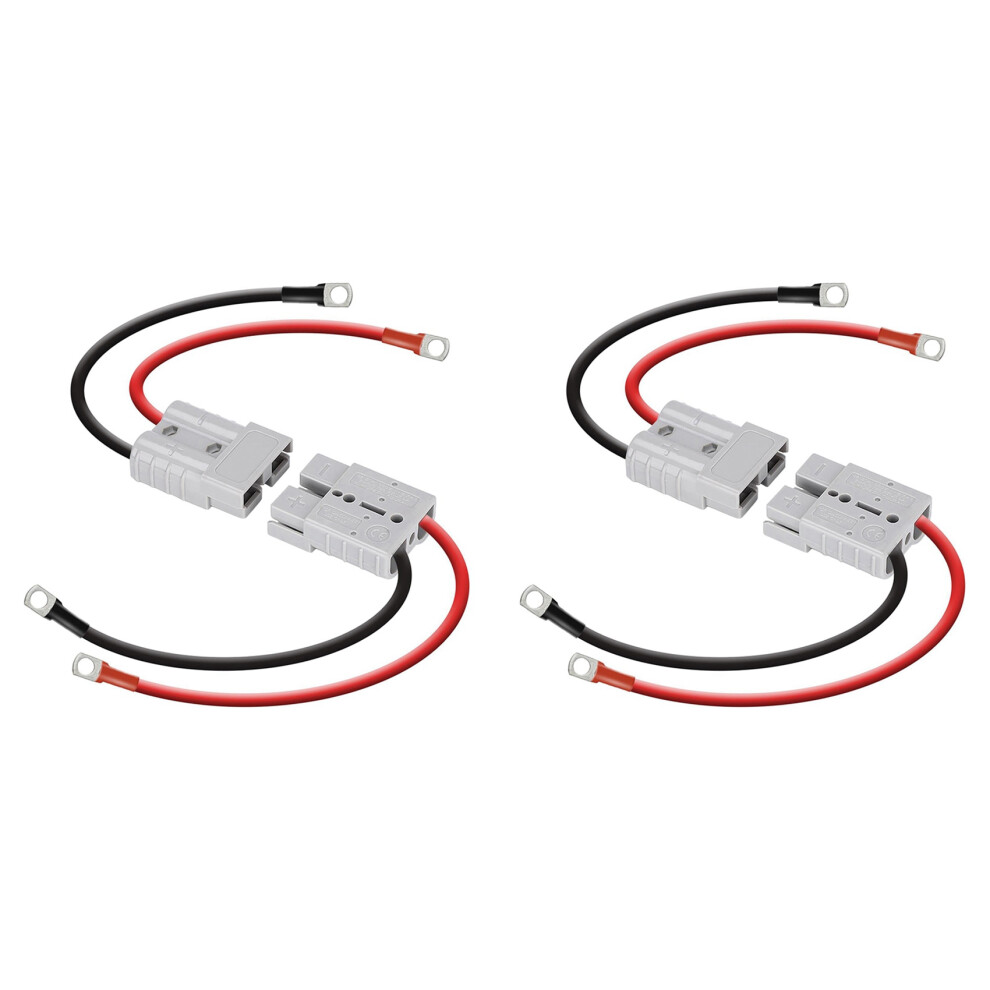 4X Anderson Connector 50A Kit Anderson Plug 8 Guage 30Cm Battery Cables Waterproof Quick Connectors For Lifepo4 6034057290538