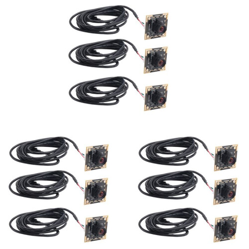 Módulo de Câmera 9 Peças 100 Graus OV9732 2M Cabo 1280x720 30fps, Compatível com Autodarts.Io, Unidade USB Grátis