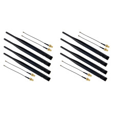 Antenne LoRa 915 MHz 5 DBi SMA Mâle 195 mm + Câble IPEX Vers SMA Femelle pour Meshtastic ESP32 LoRa 32 V3 HTCC-AB02S (Pack de 8)