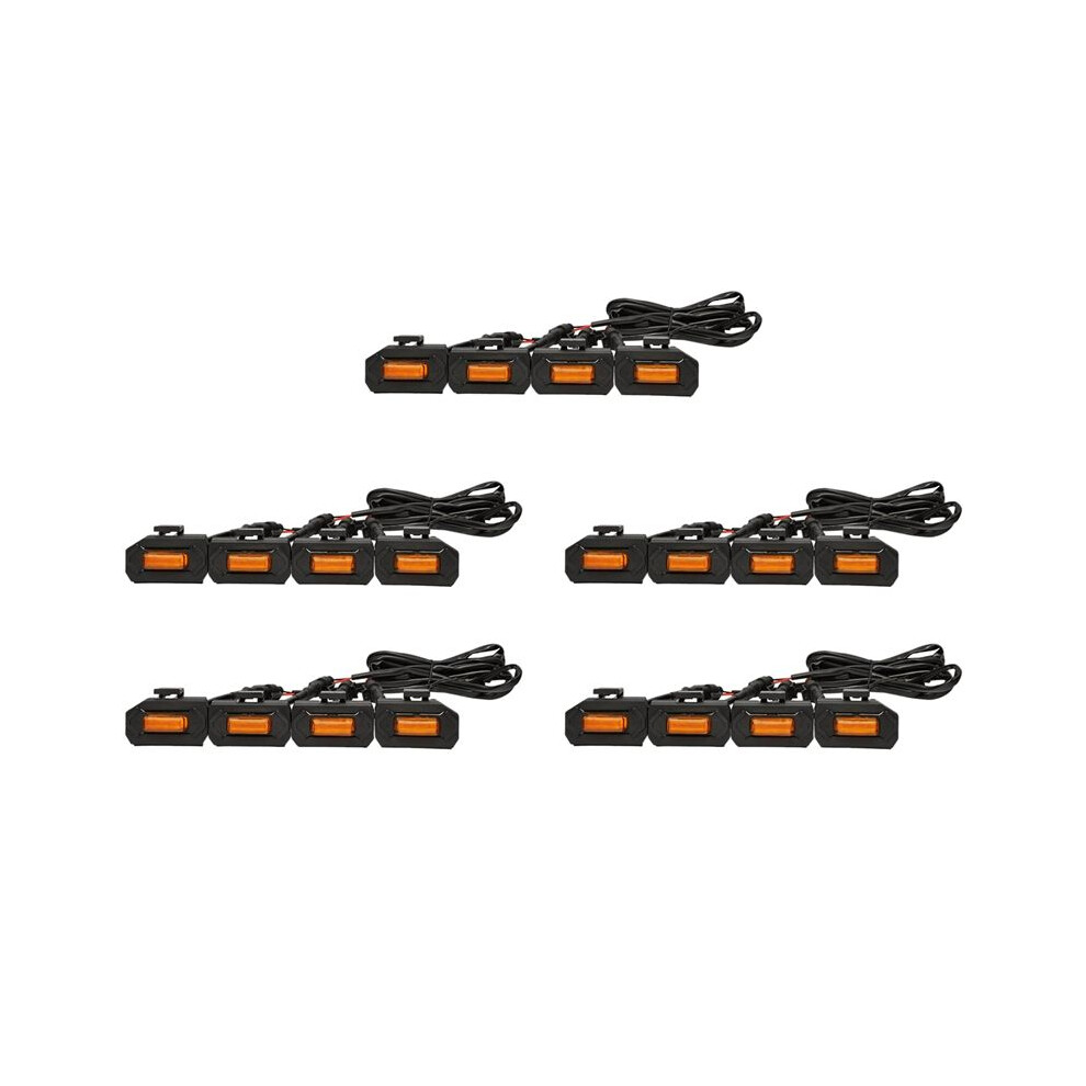 20Pcs Led Front Grill Lights For Tacoma Raptor Trd Off Road Sport 2020 2021 External Grille Lamps, Amber/Light 6031918737249