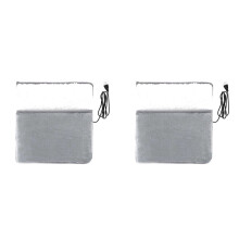 2X USB Charging Electric Foot Heating Pad Universal Soft Plush Washable Foot Warmer Heater Household Foot Warming Mat